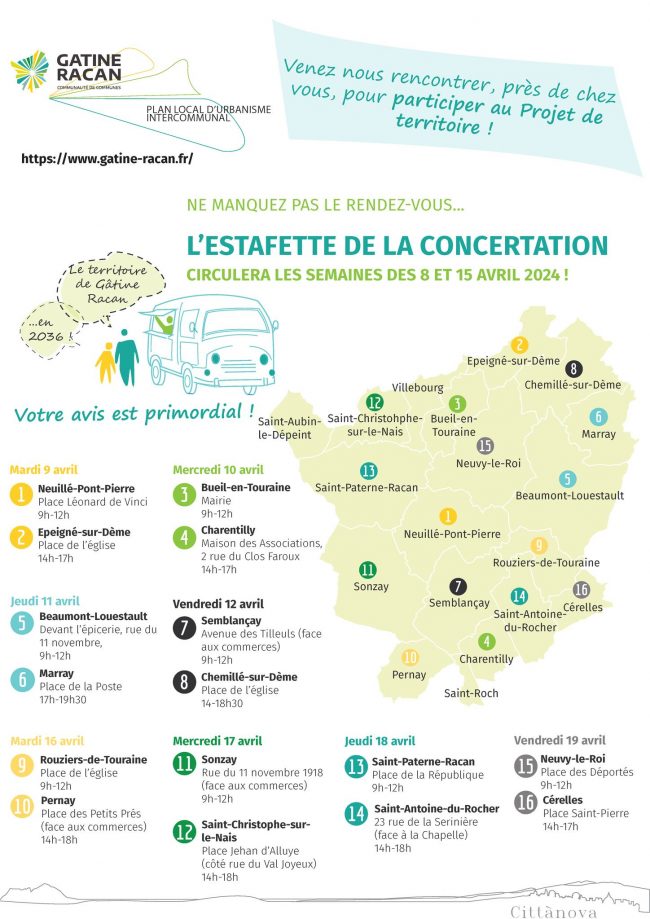 estafette concertation affiche