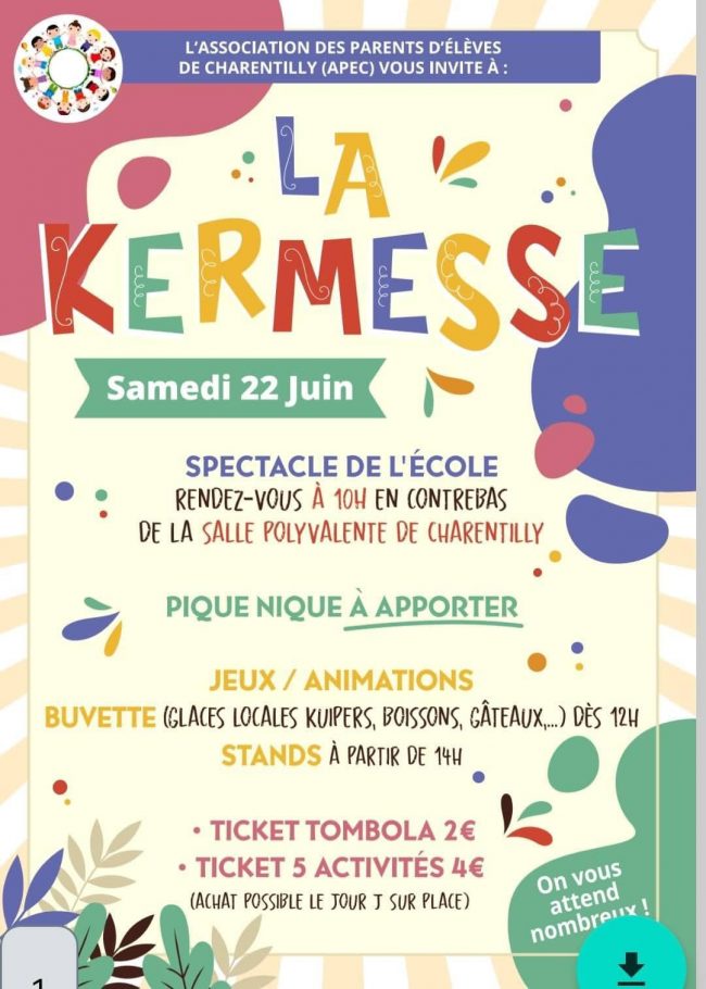 affiche kermesse école