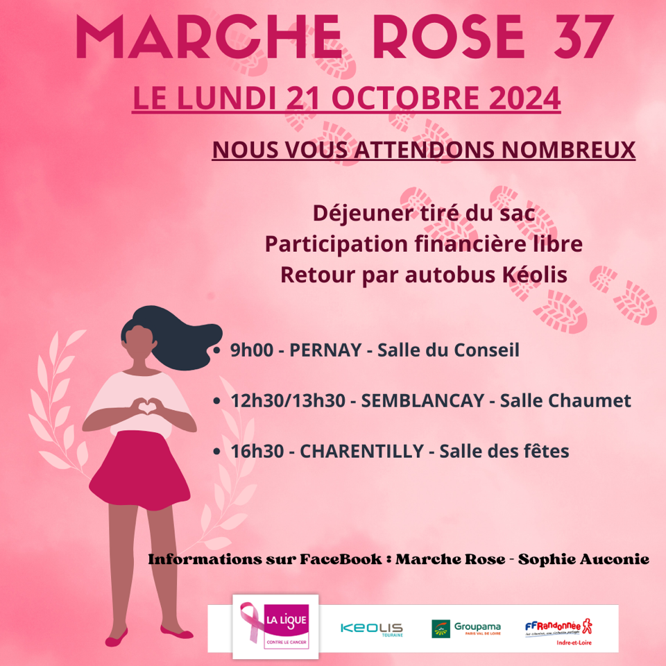 affiche marche rose