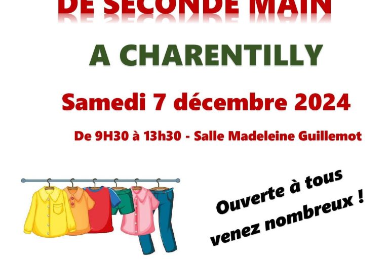 Solidarité madagascar touraine affiche vente vêtements seconde main