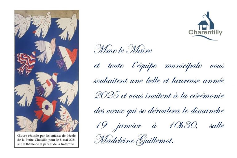 carte voeux maire 2025