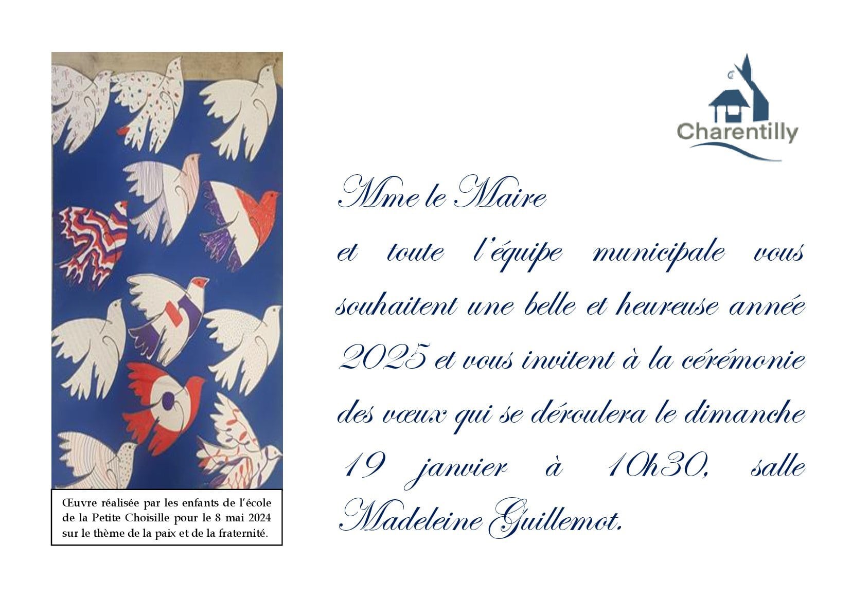 carte voeux maire 2025