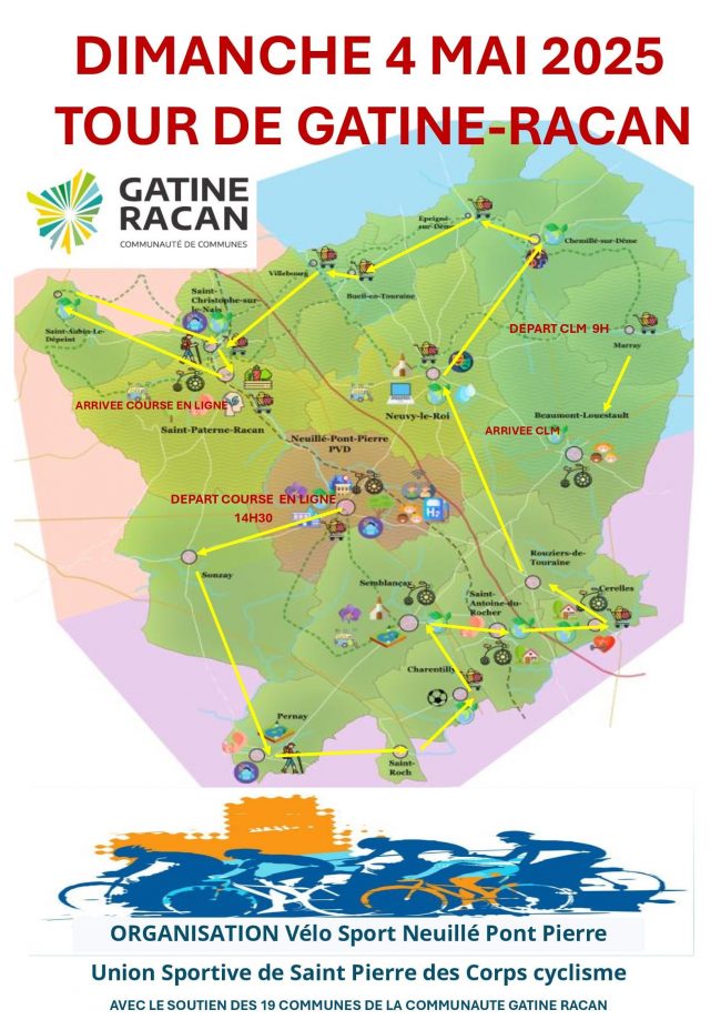 Affiche tour cycliste gatine racan