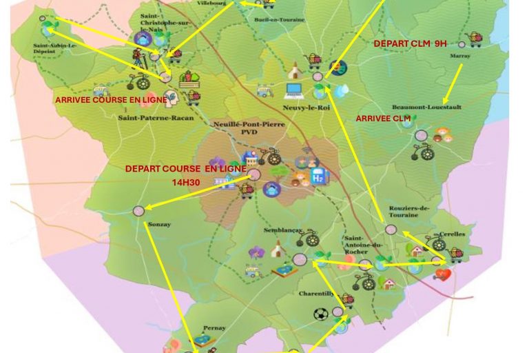 Affiche tour cycliste gatine racan