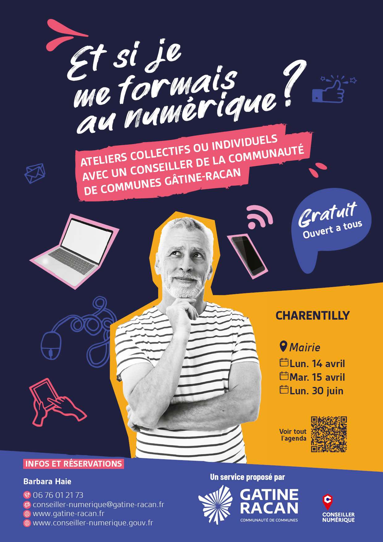 Affiche - conseiller numérique CHARENTILLY