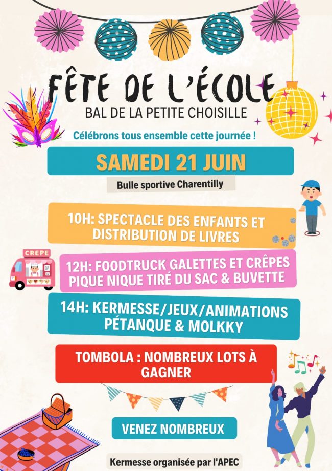 affiche fëte école
