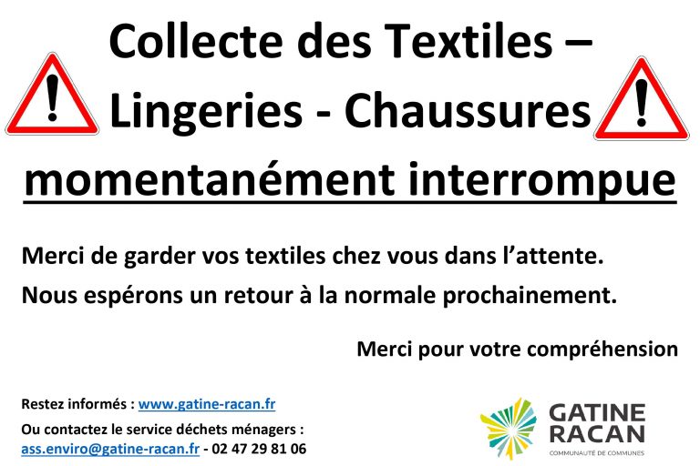 arrêt collecte textile