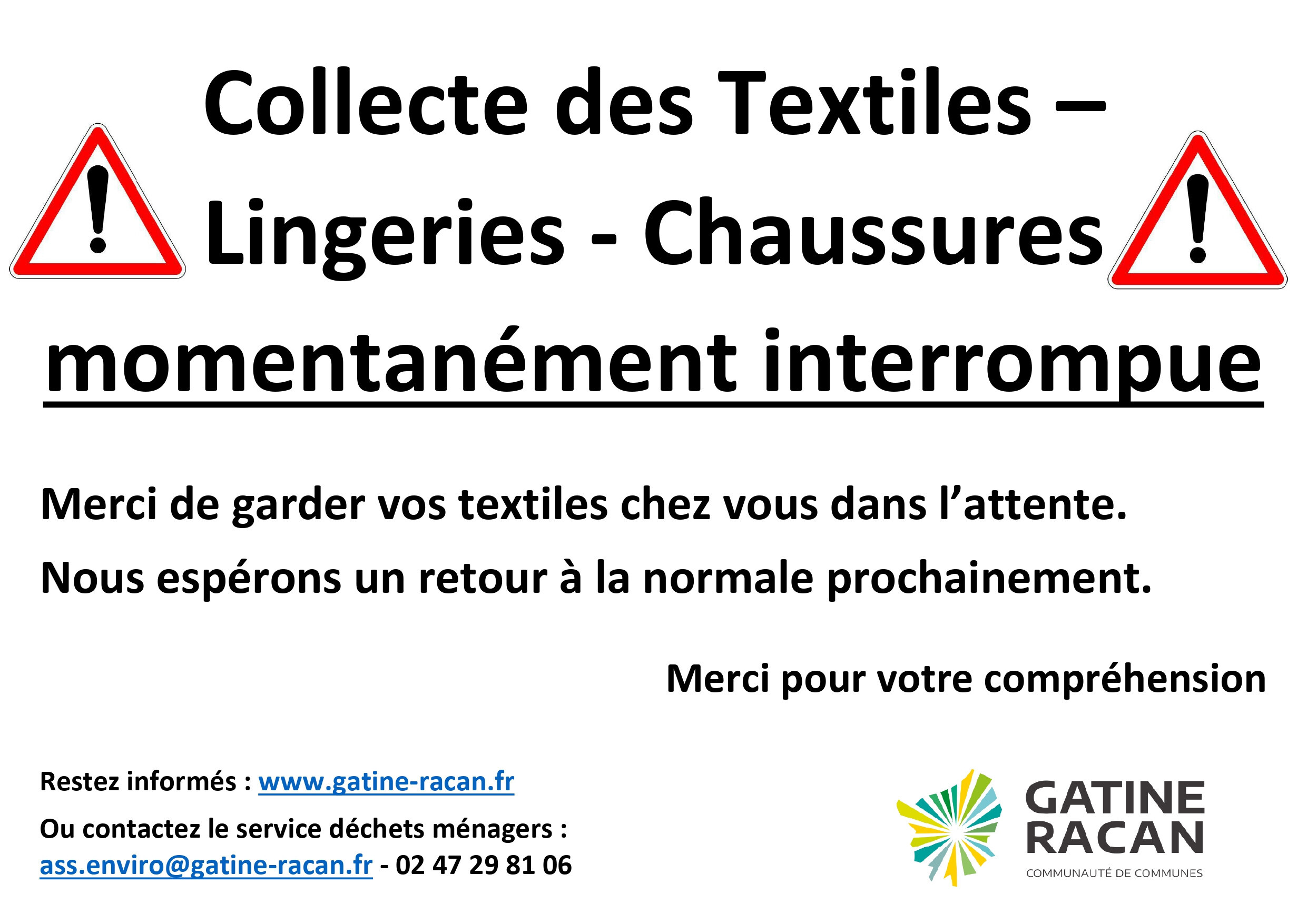 arrêt collecte textile arrêt collecte textile