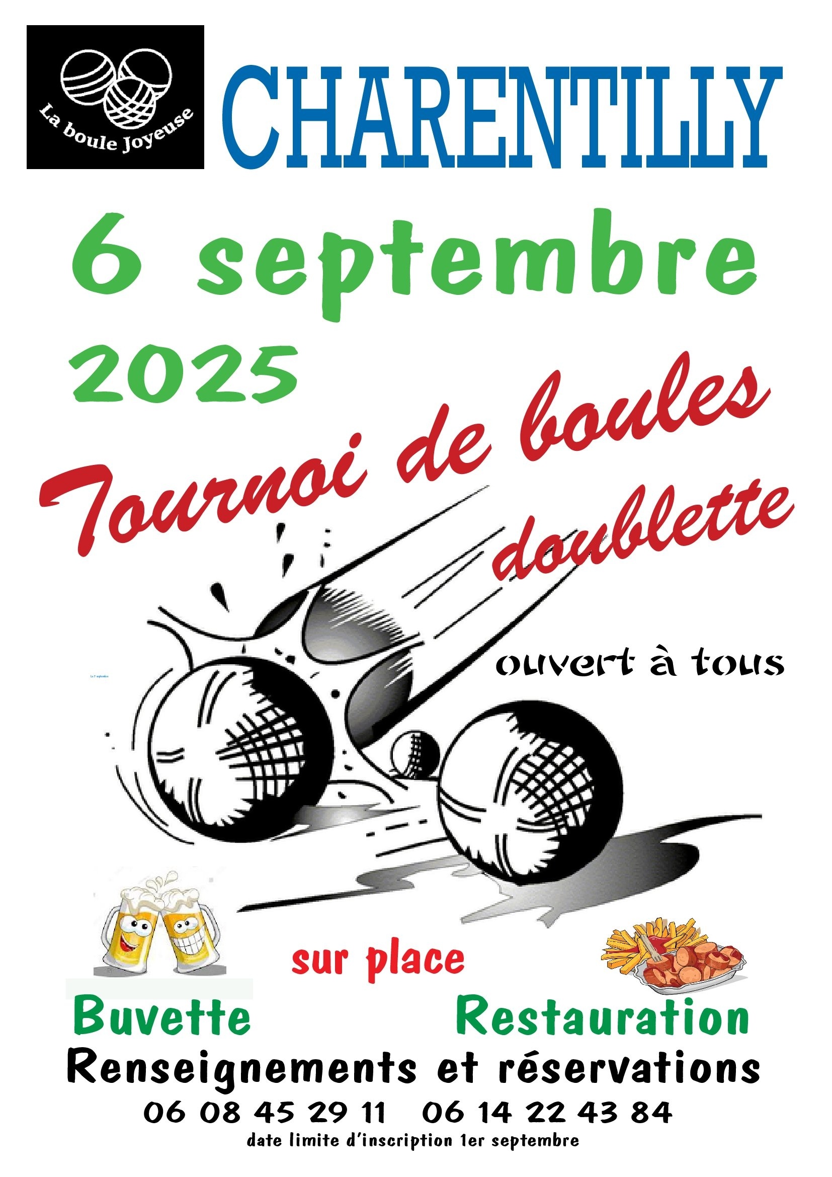 affiche tournoi boule joyeuse