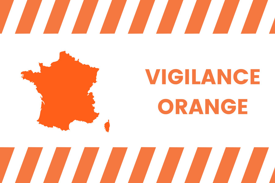affichage alerte canicule orange