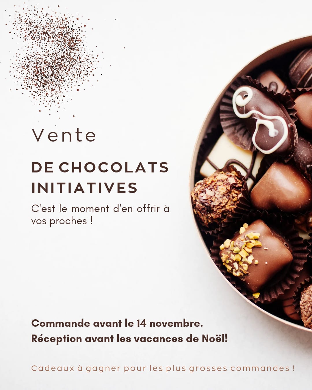 Affiche ventes chocolats APEC Affiche ventes chocolats APEC